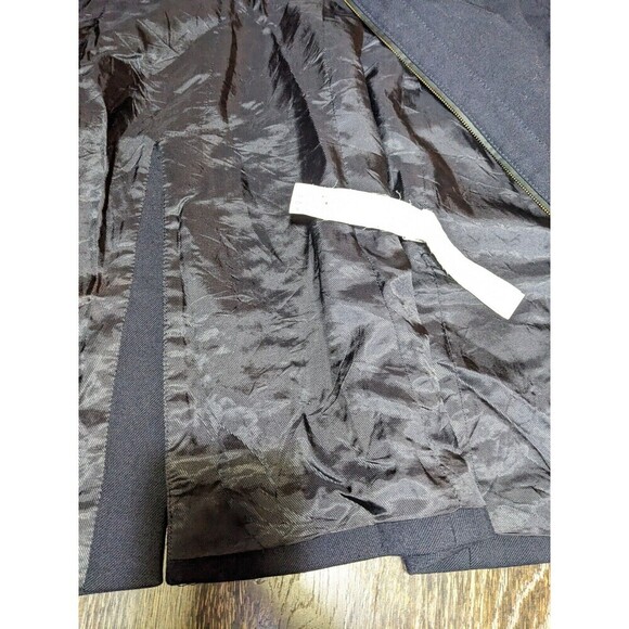 Zara Basic Long Sleeve Mock Neck Full Zip Wool Blend Jacket M - Picture 5 of 9